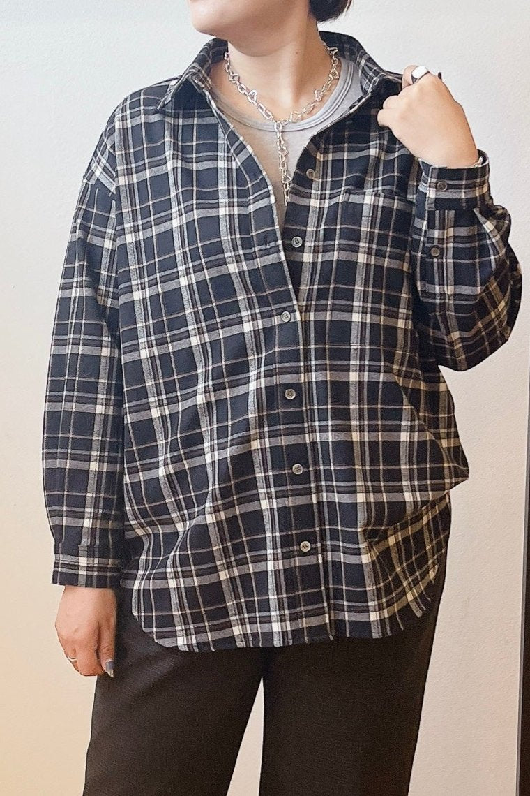 【Dignite collier】ビーチ起毛チェックシャツ/ 80243635