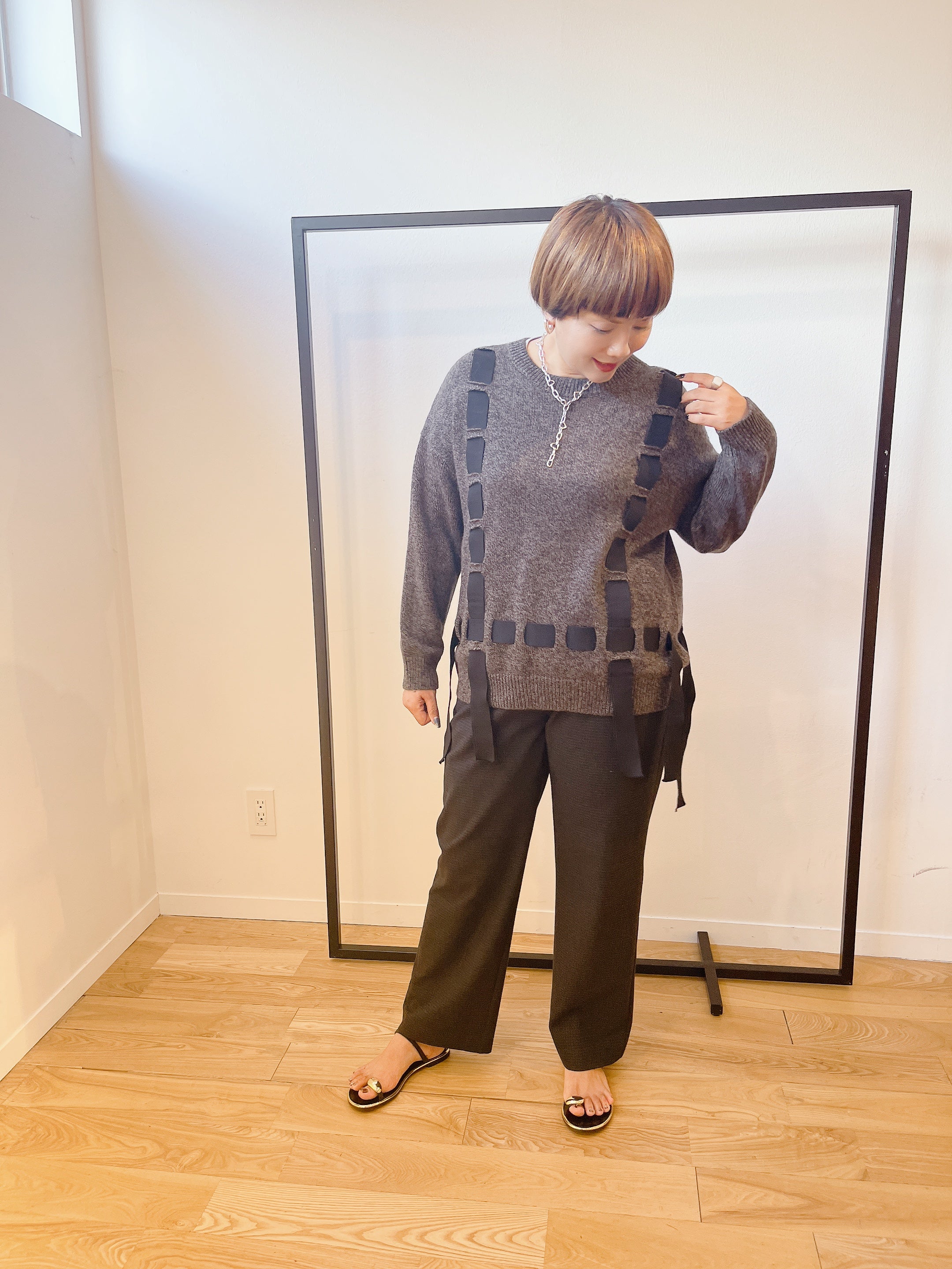 【Dignite collier】リボンプルオーバー/ 80243645