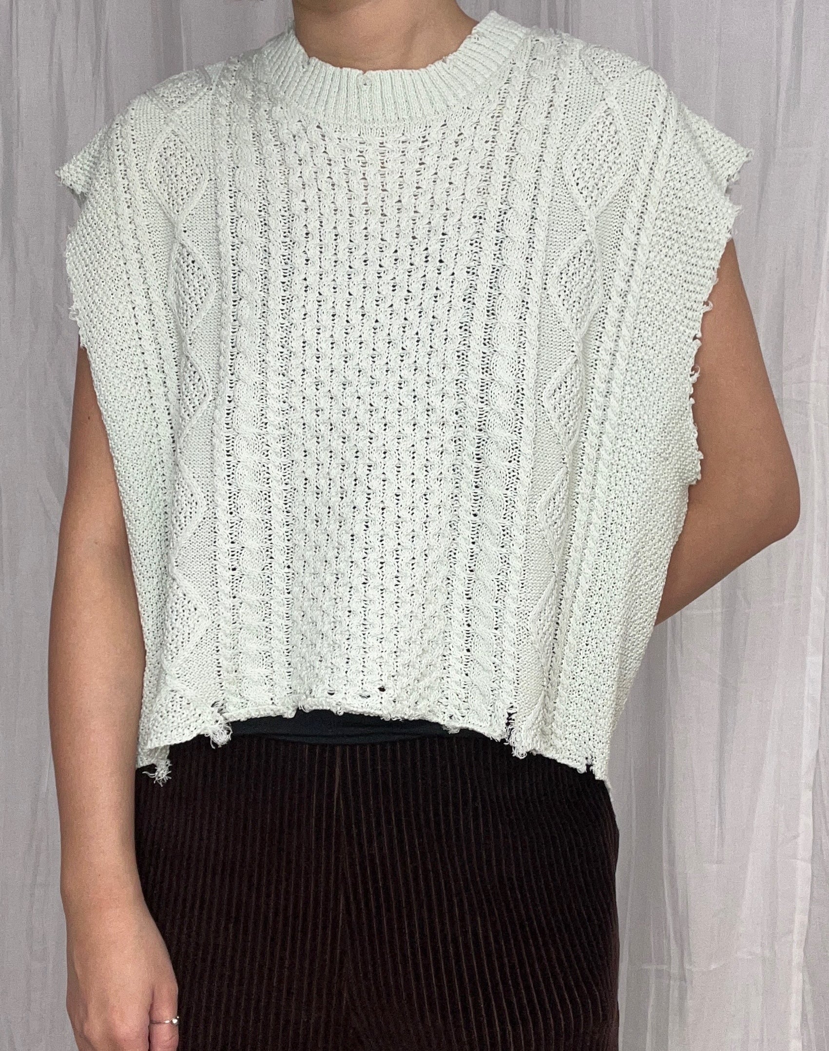 【PRIORITY】ペーパーヤーンケーブルニット/P66000KR