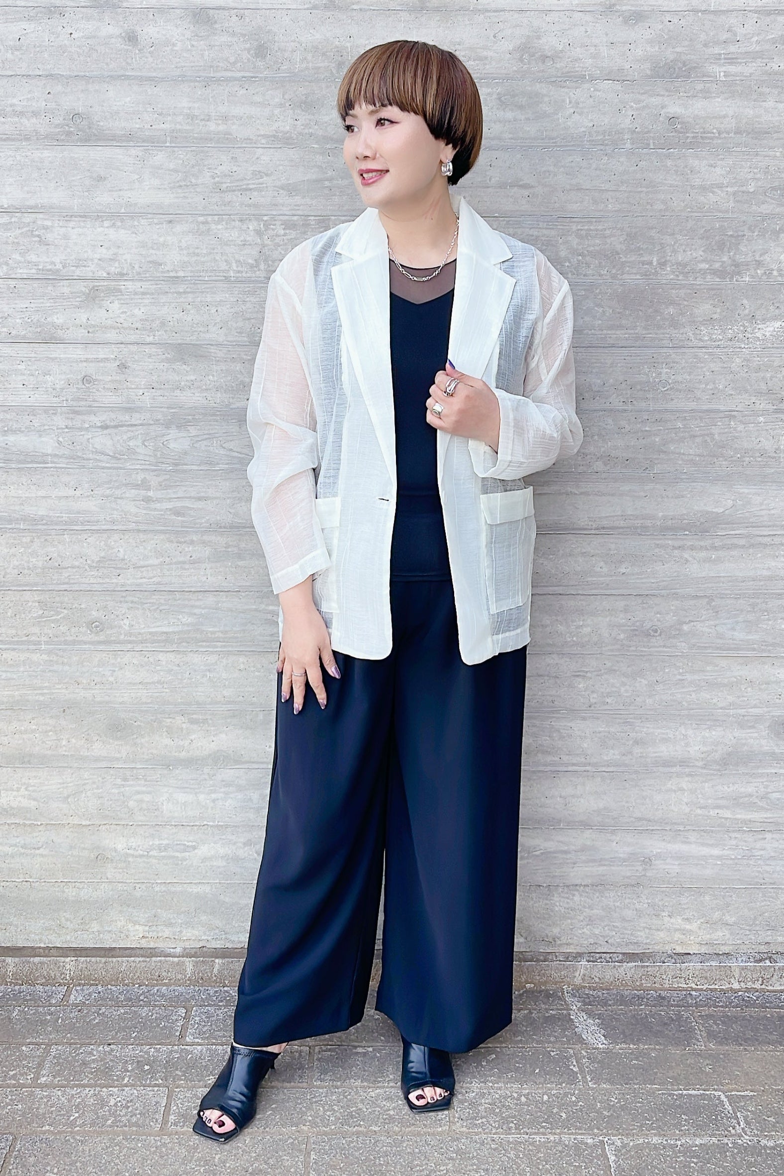 【anana】着痩せハイウエストストレートパンツ/a92-027