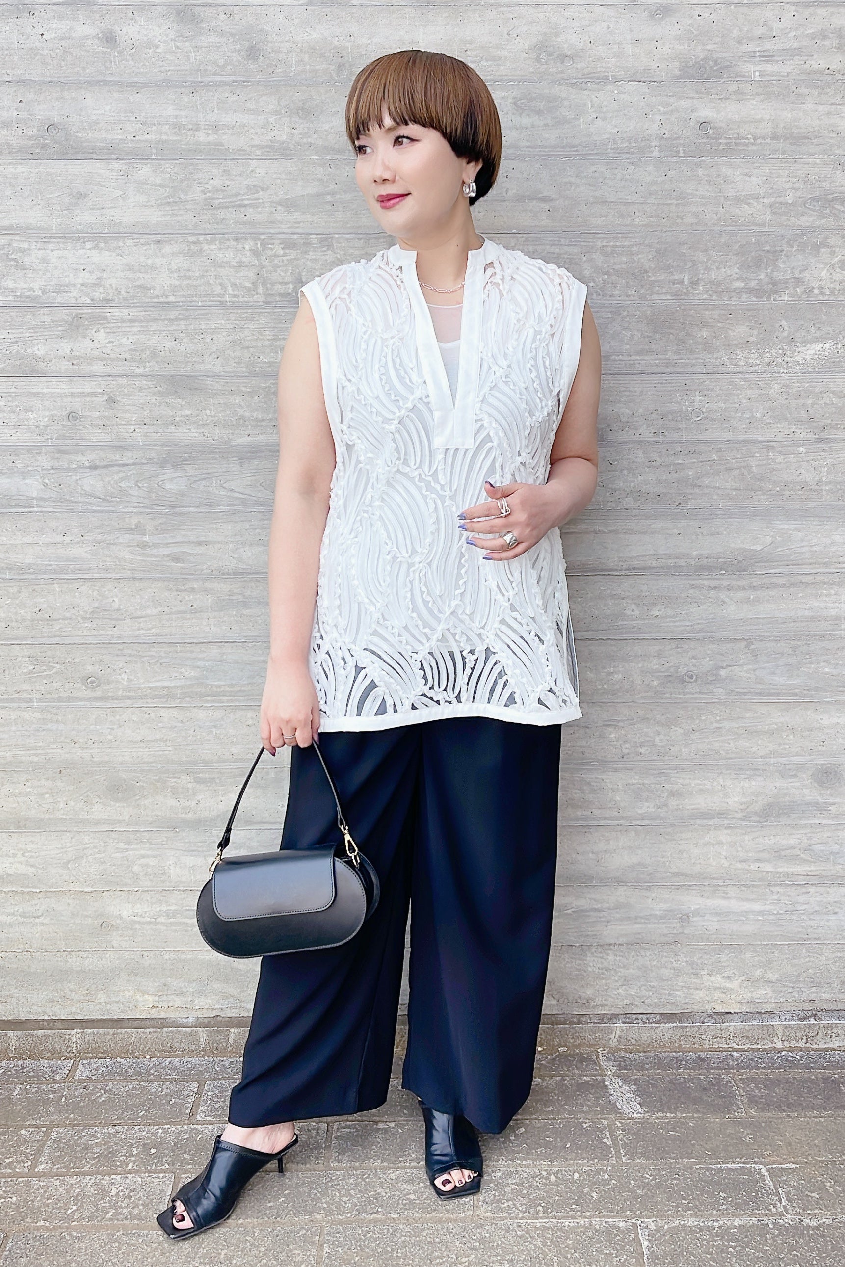 【anana】着痩せハイウエストストレートパンツ/a92-027