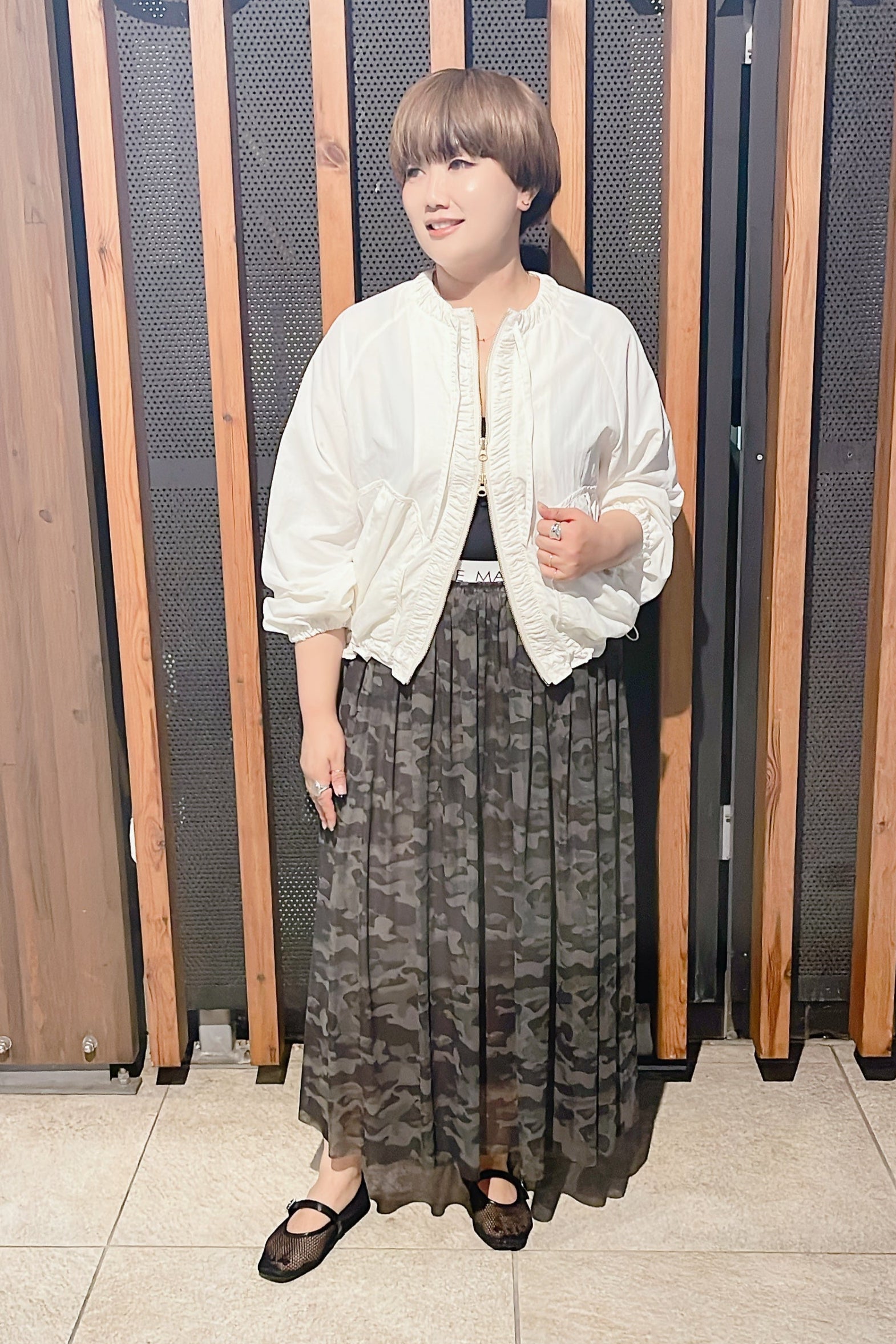 【MARGAUX VINTAGE】カモフラチュールスカート/MG SK-26023-S