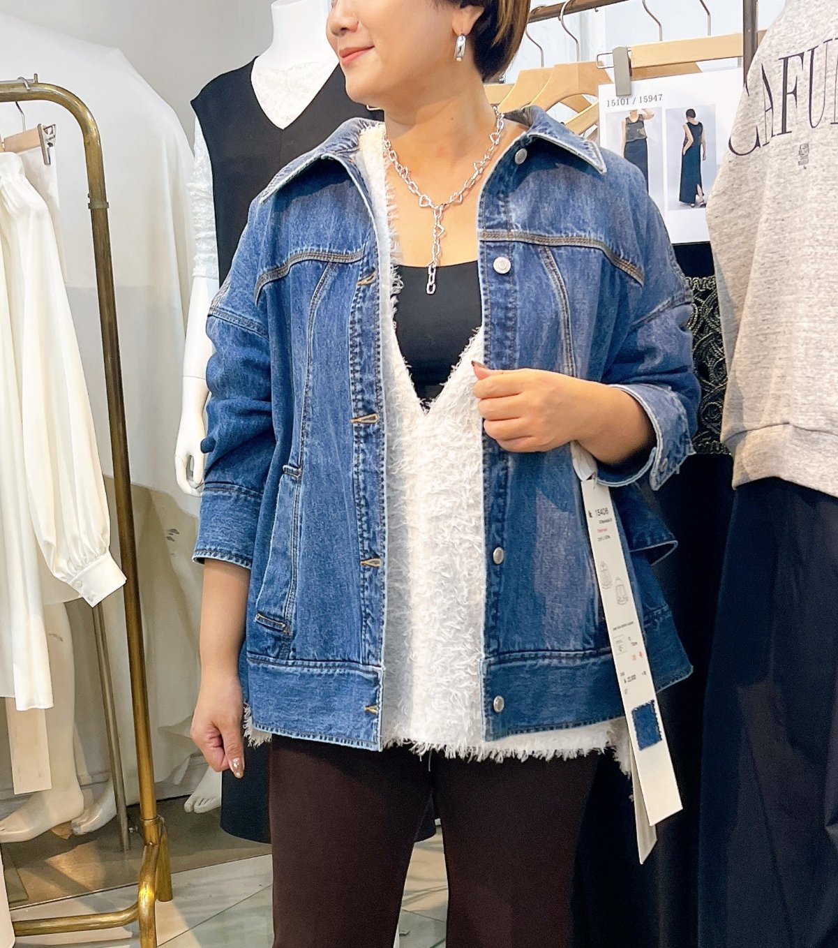 cafune】オーバーサイズデニムジャケット/15406 