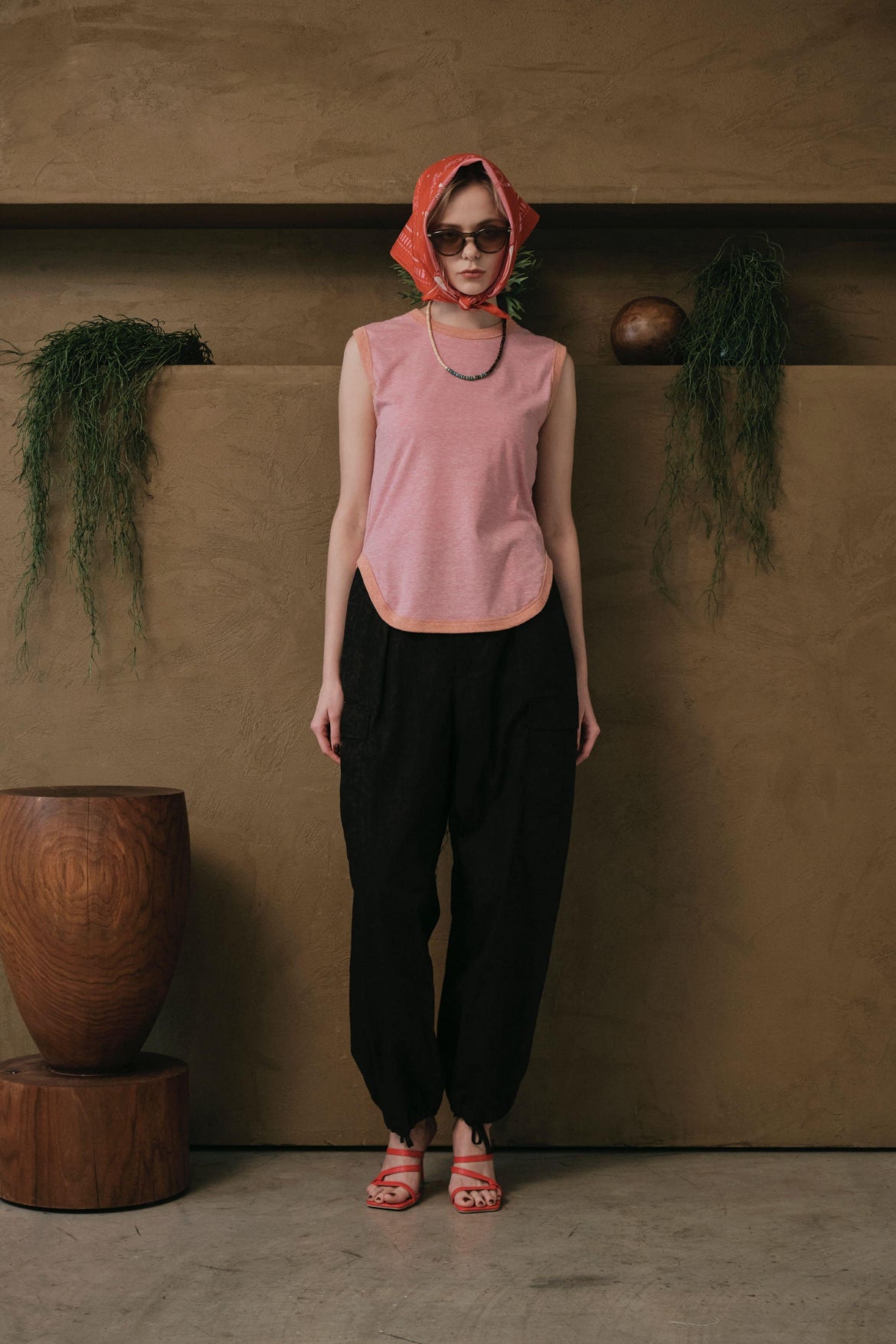 【LE MÉLANGE】花柄カーゴパンツ/8623505