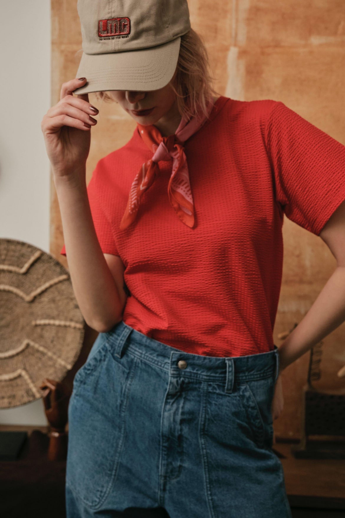 【LE MÉLANGE】ハイゲージサッカーTシャツ/8621015