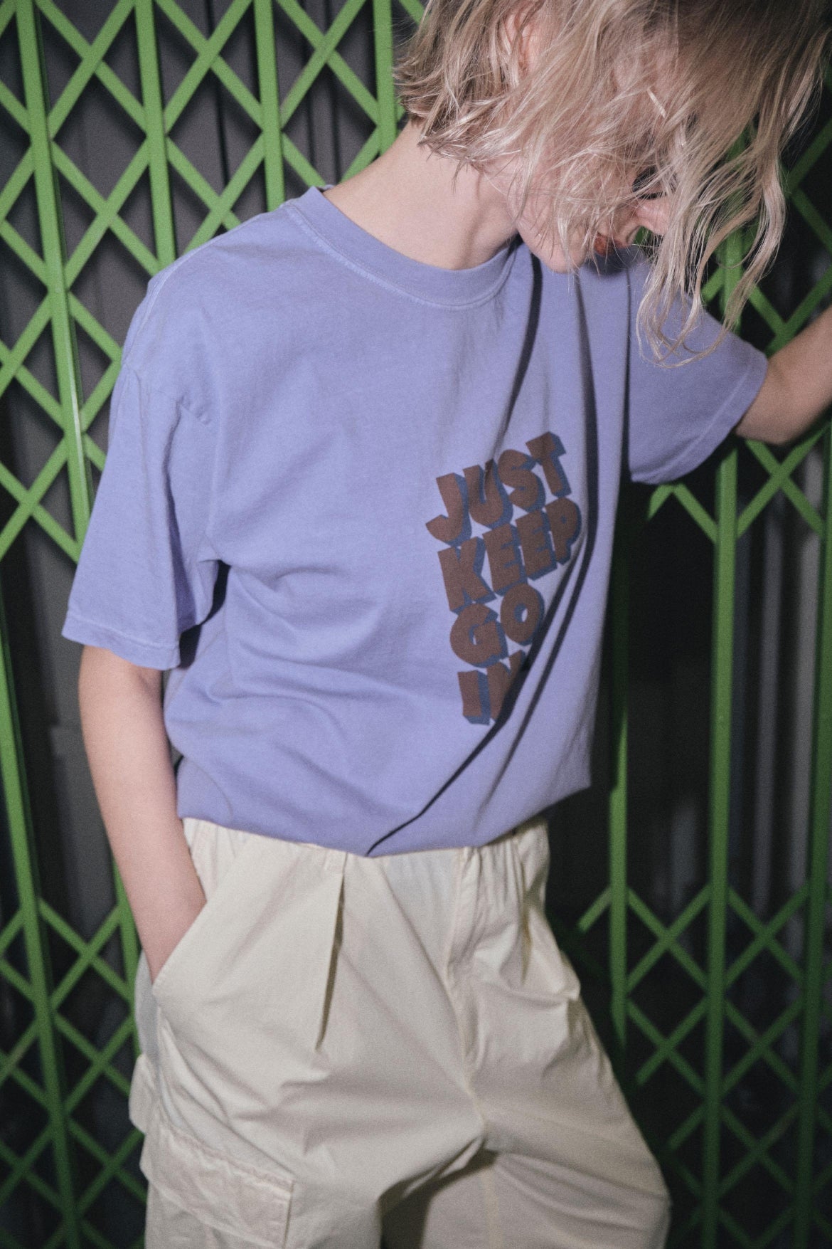 【LE MÉLANGE】ロゴプリントTシャツ/8621005