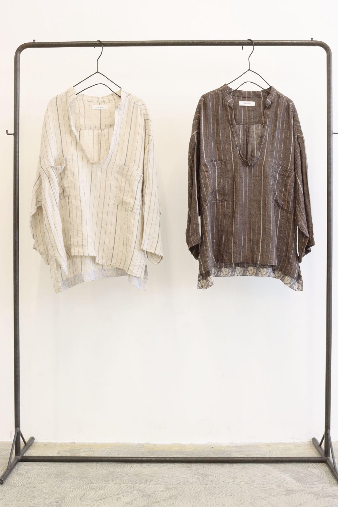 【LE MÉLANGE】スキッパープルオーバーシャツ/8713206