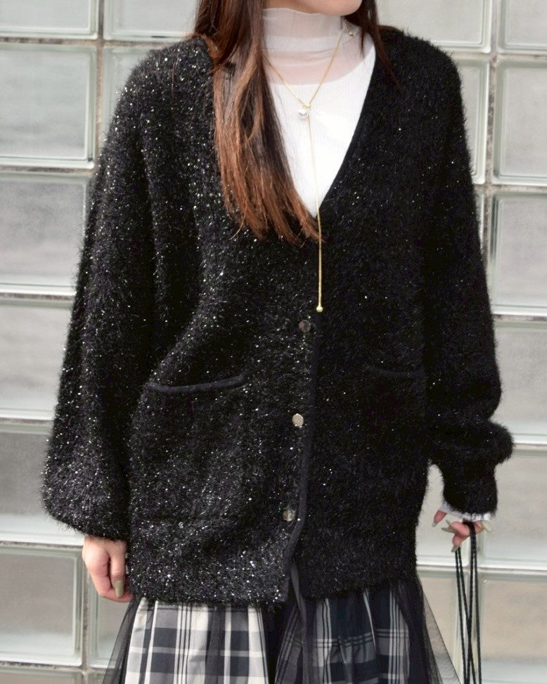 【ROSIEE】きらきらラメニットカーディガン/R781216