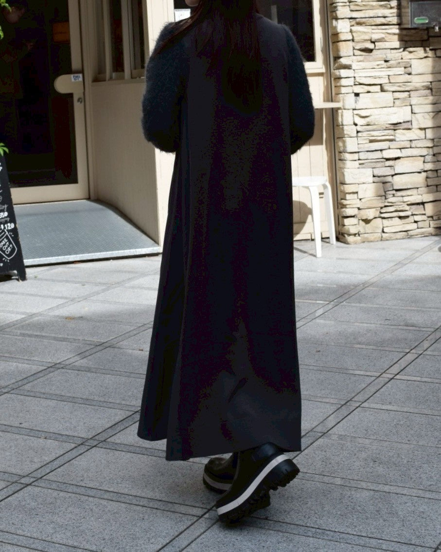 【ROSIEE】袖シャギー布帛ドッキングワンピース/R781217