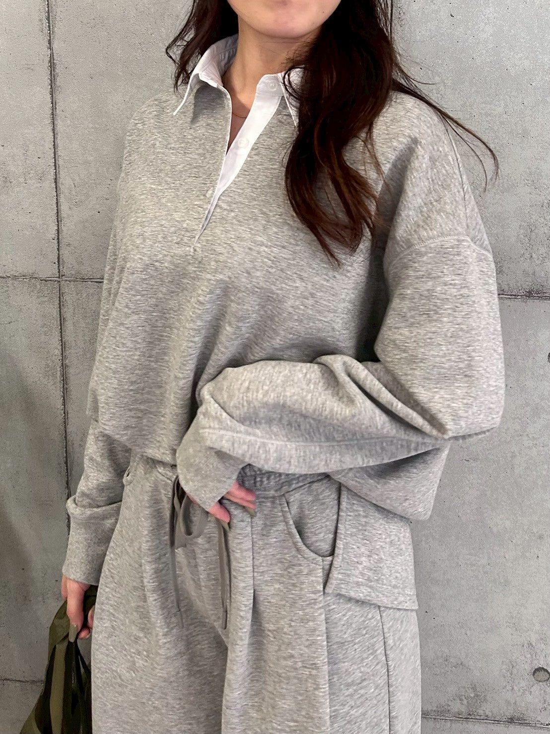 【ROSIEE】シャツレイヤード風スウェット/R780342