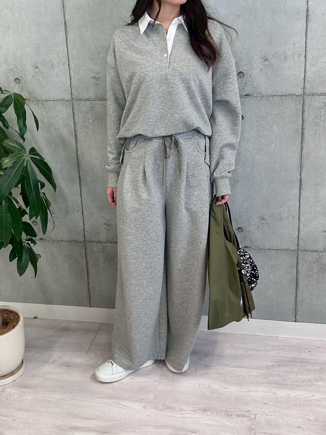 【ROSIEE】ウエストデザインタックスウェットパンツ/R780340