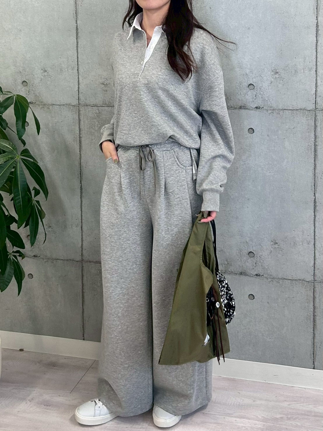 【ROSIEE】ウエストデザインタックスウェットパンツ/R780340