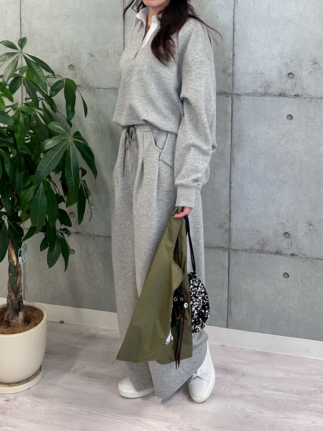 【ROSIEE】シャツレイヤード風スウェット/R780342