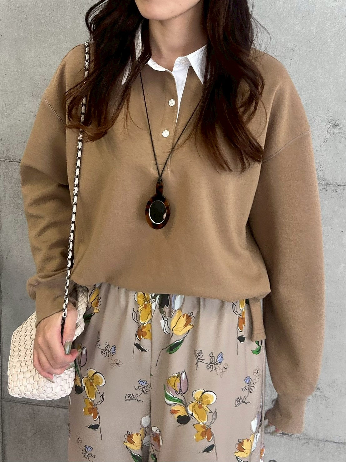 【ROSIEE】シャツレイヤード風スウェット/R780342