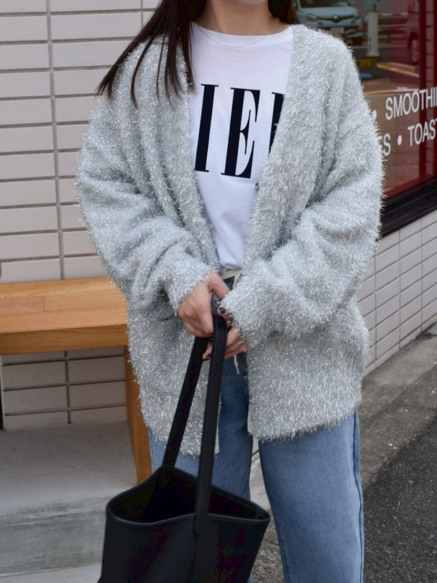 【ROSIEE】きらきらラメニットカーディガン/R781216