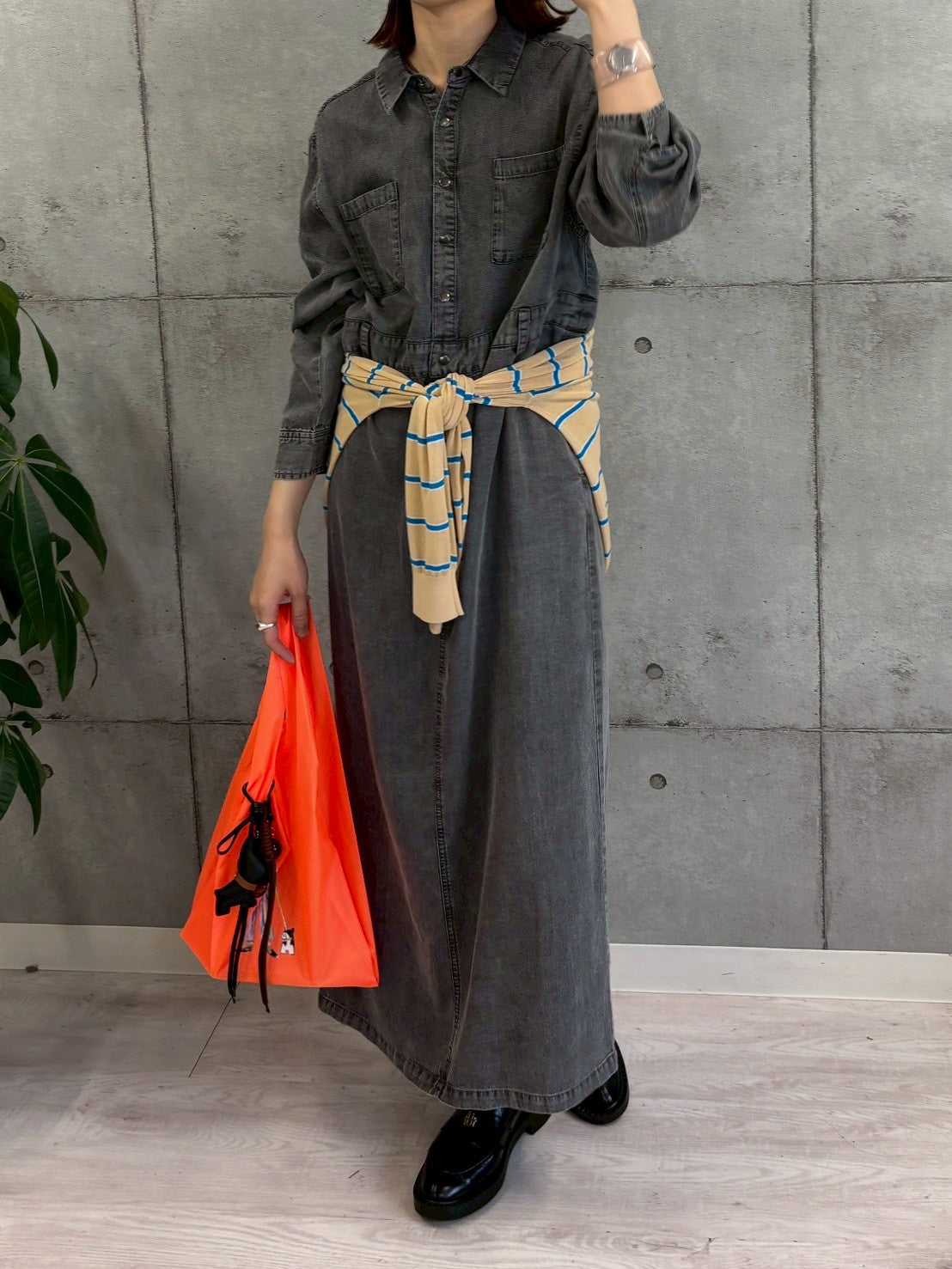 【ROSIEE】チャーム付女の子柄プリントマルシェバッグ/R781031