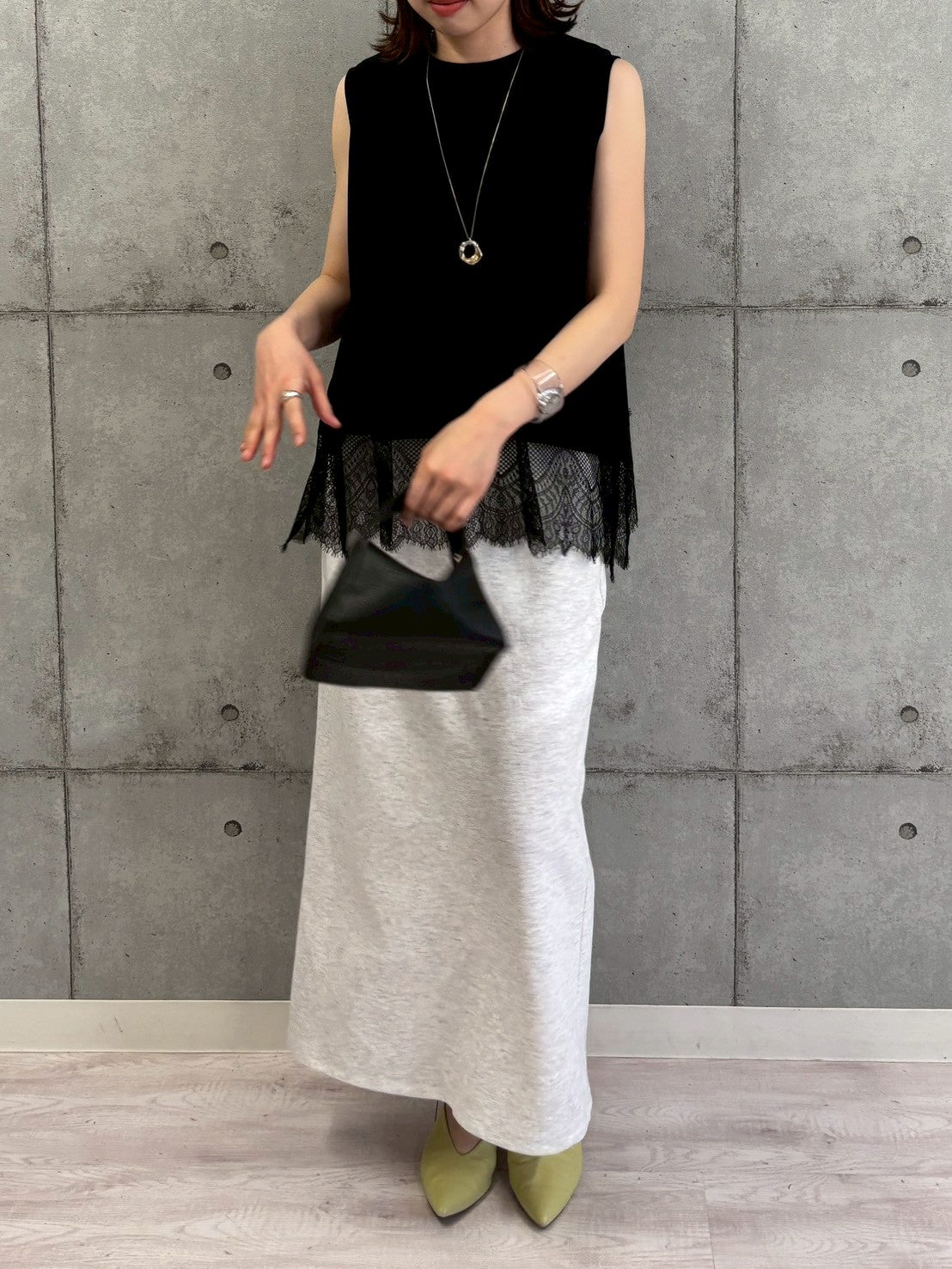 【ROSIEE】裾レーストップス/R810314