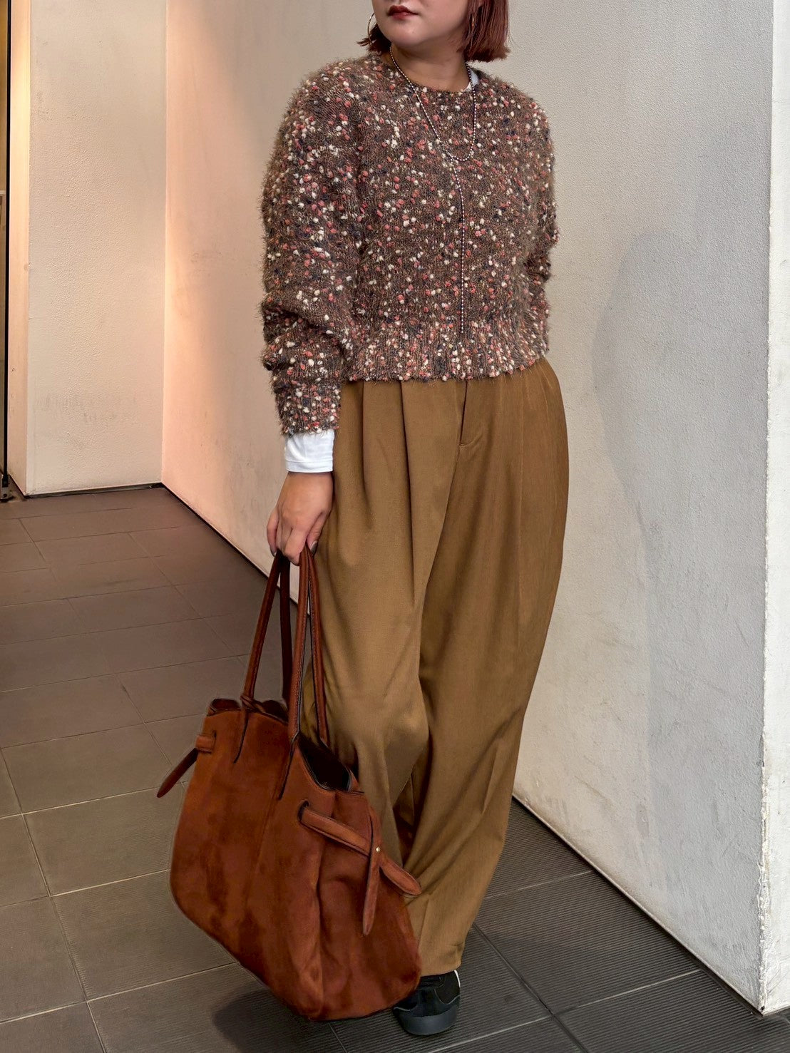 【ROSIEE】ぽこぽこヤーンショートニット/R781210