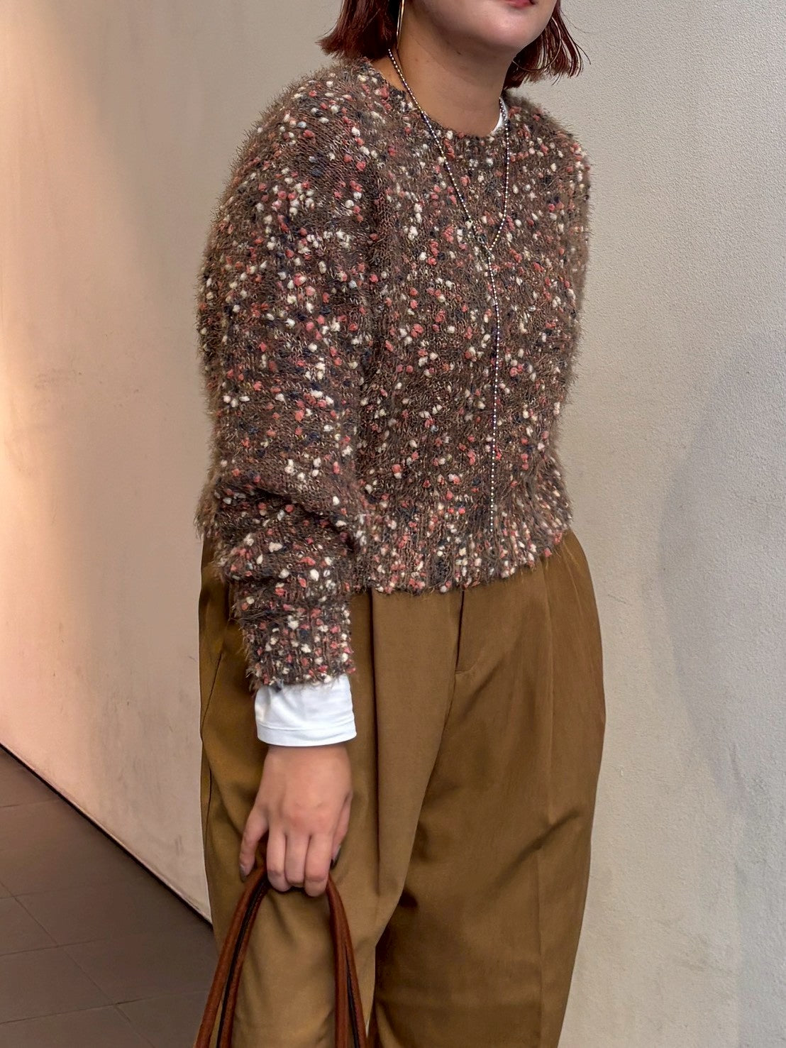 【ROSIEE】ぽこぽこヤーンショートニット/R781210