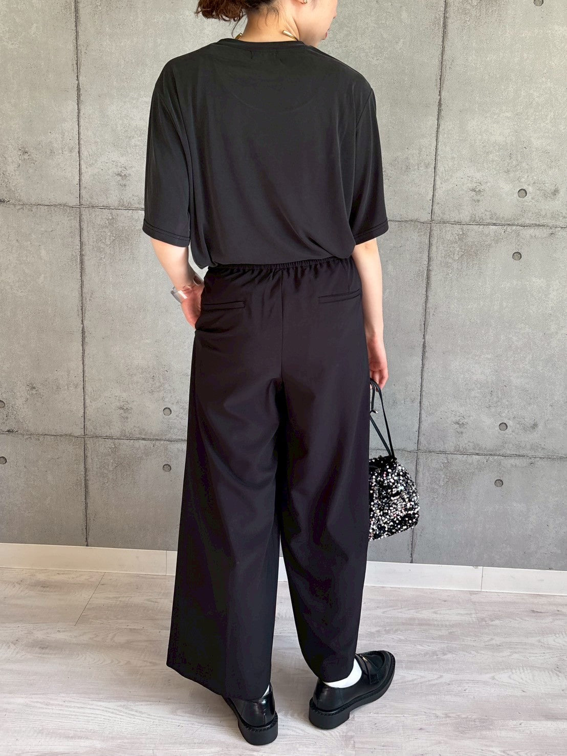【ROSIEE】ソフトな風合いフロッキープリントTシャツ/R753250