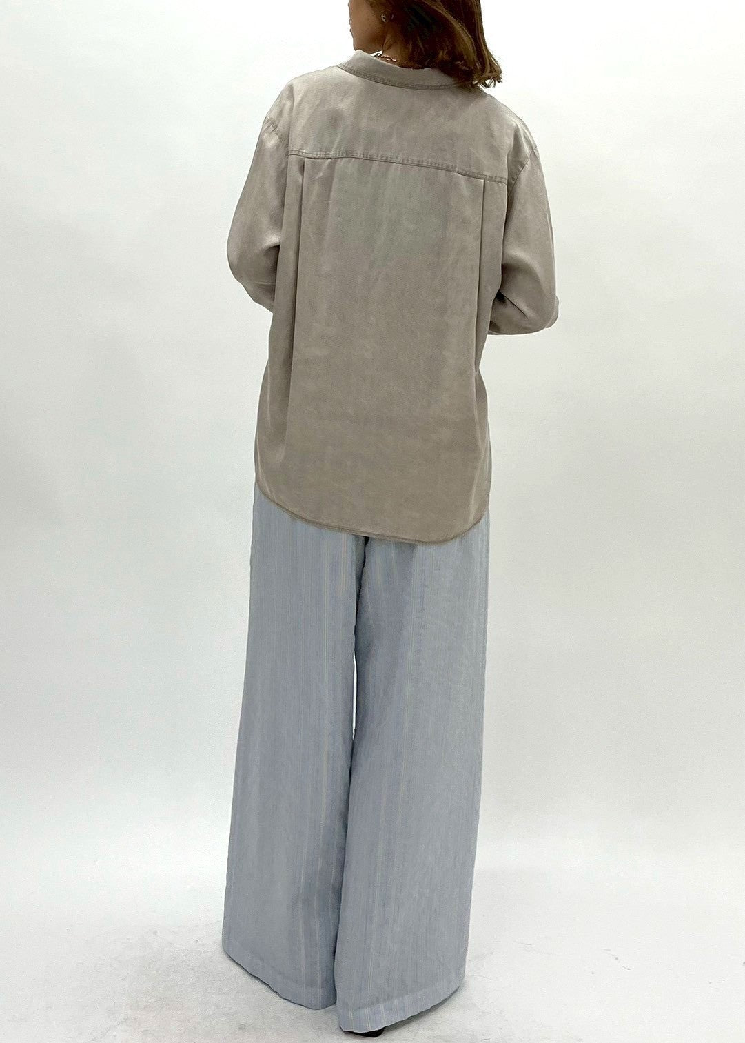 【PASSIONE】テンセルデニムシャツ(セットアップ可)/616930