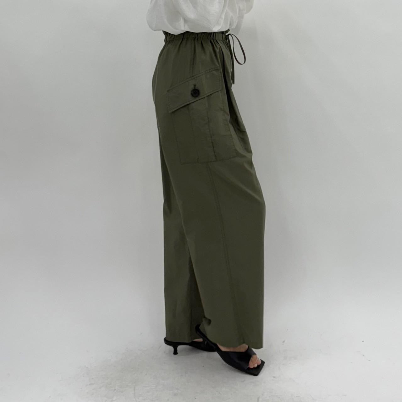 【cafune】コットンキュプラカーゴイージーパンツ/615601