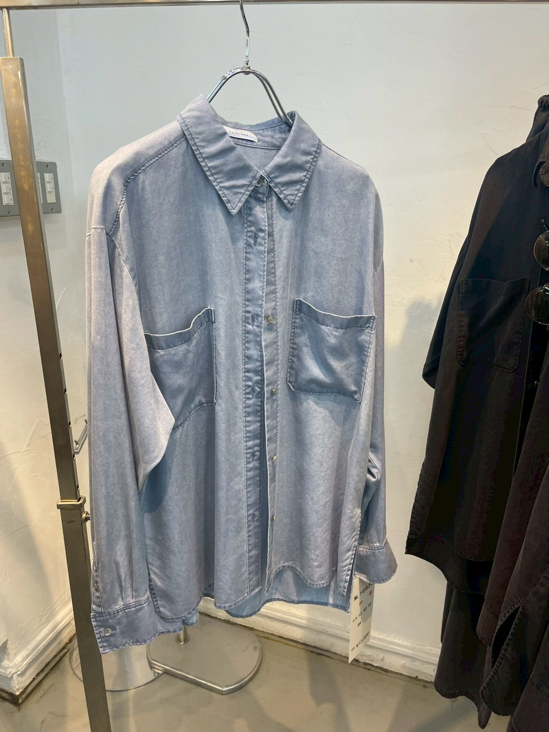 【PASSIONE】テンセルデニムシャツ(セットアップ可)/616930