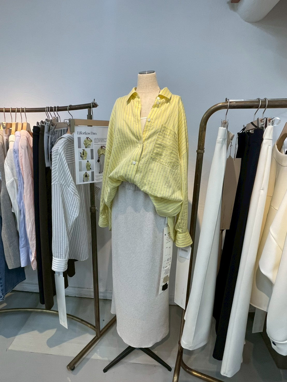 【cafune】セルロースストライプシャツ/15925