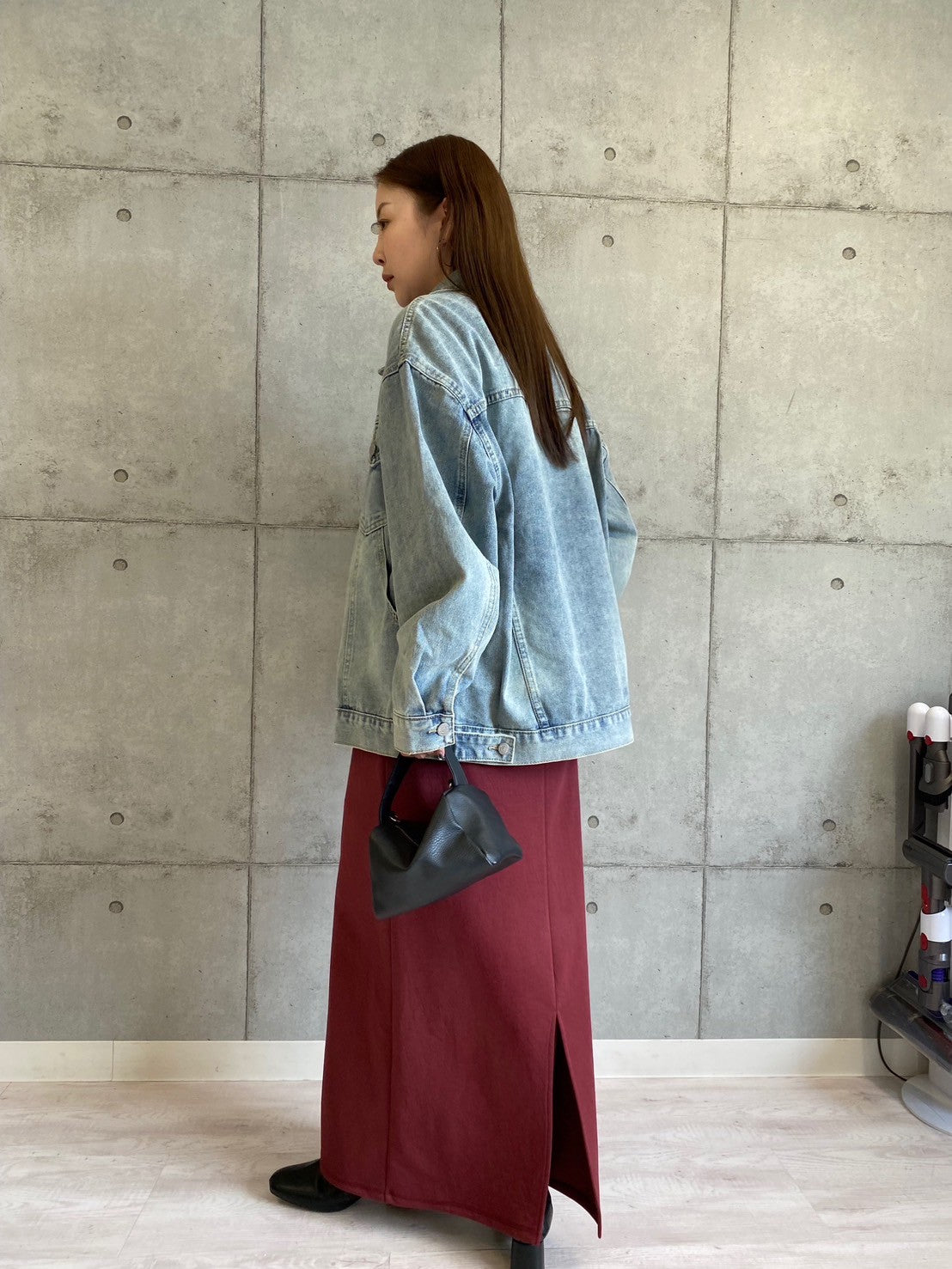 【ROSIEE】Iラインソフトスウェットスカート/R750333