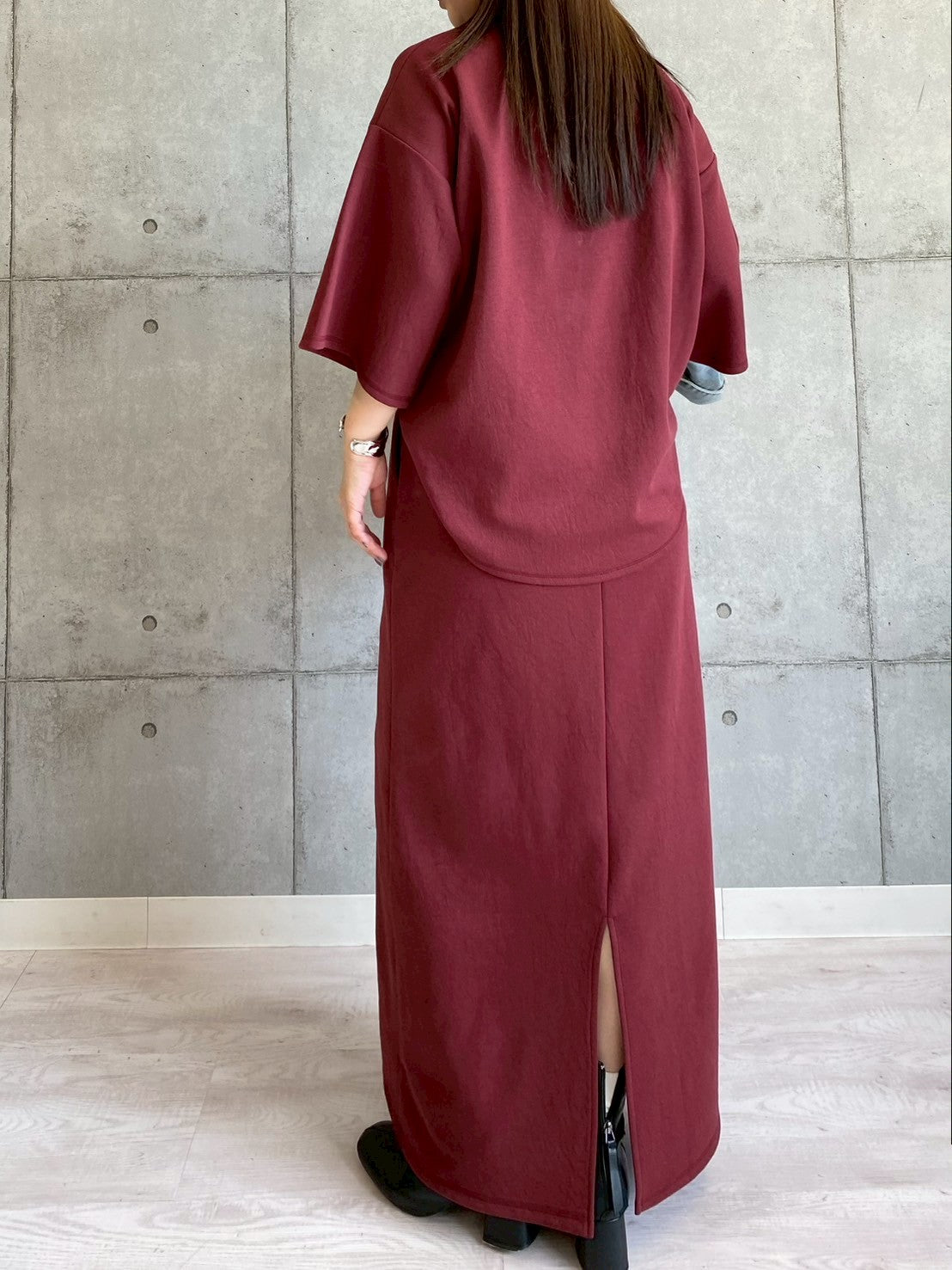 【ROSIEE】Iラインソフトスウェットスカート/R750333