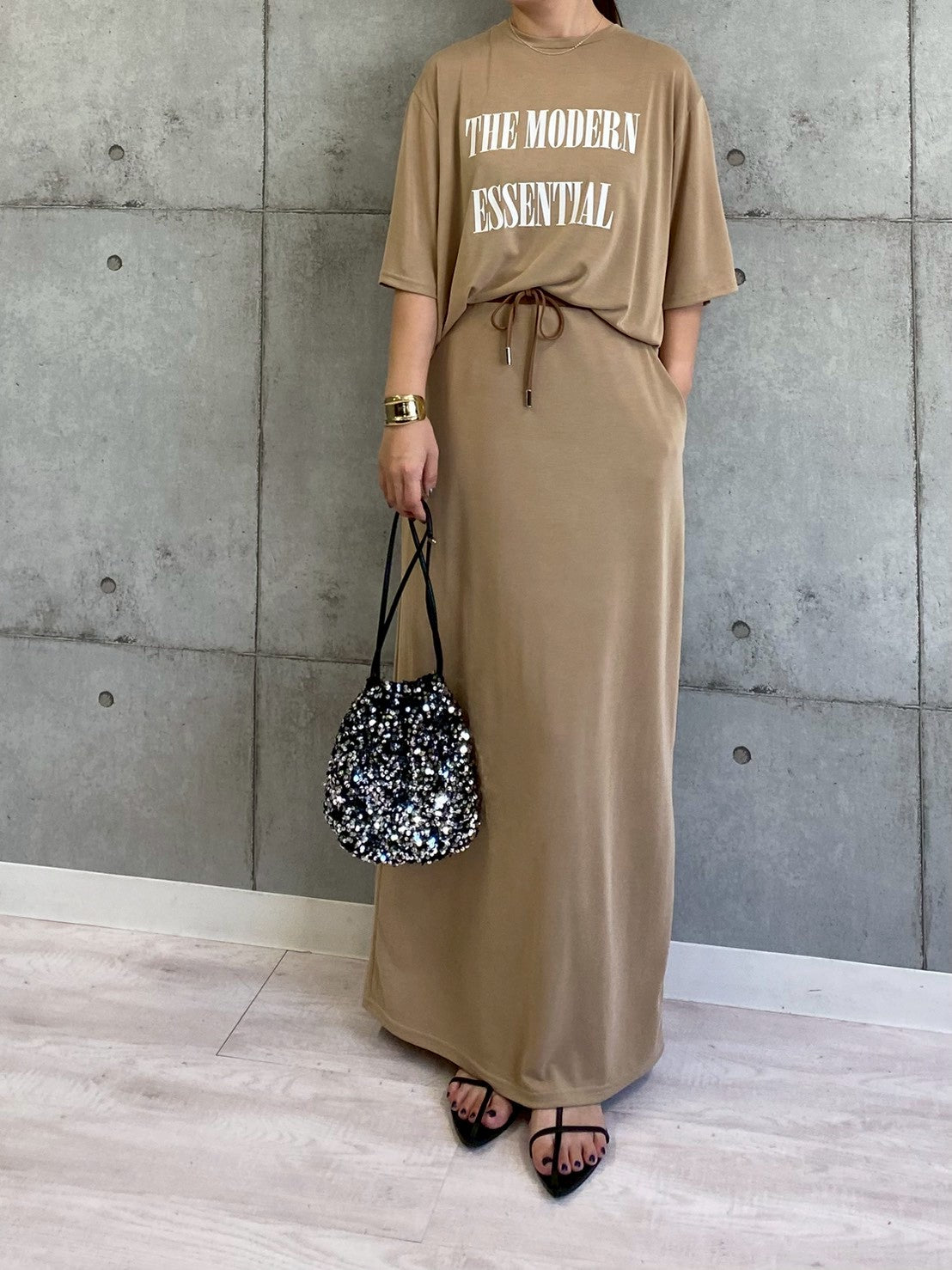 【ROSIEE】ソフトな風合いIラインスカート/R810305