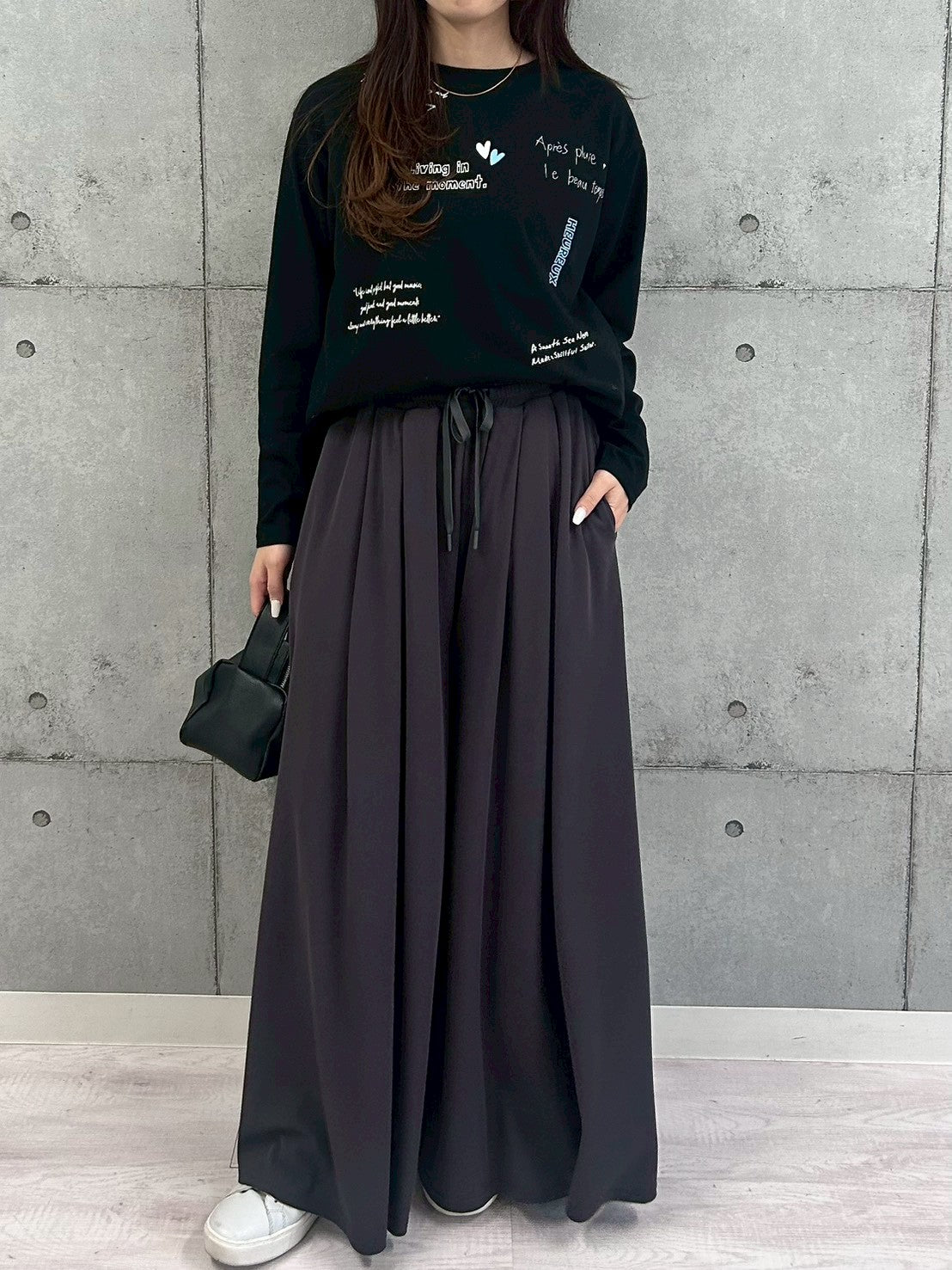 【ROSIEE】タック入りワイドイージーパンツ/R810315