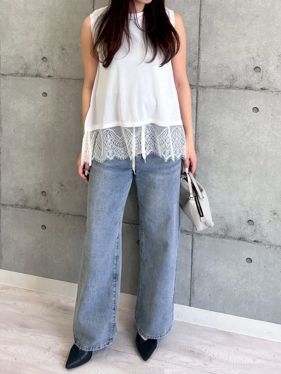 【ROSIEE】裾レーストップス/R810314