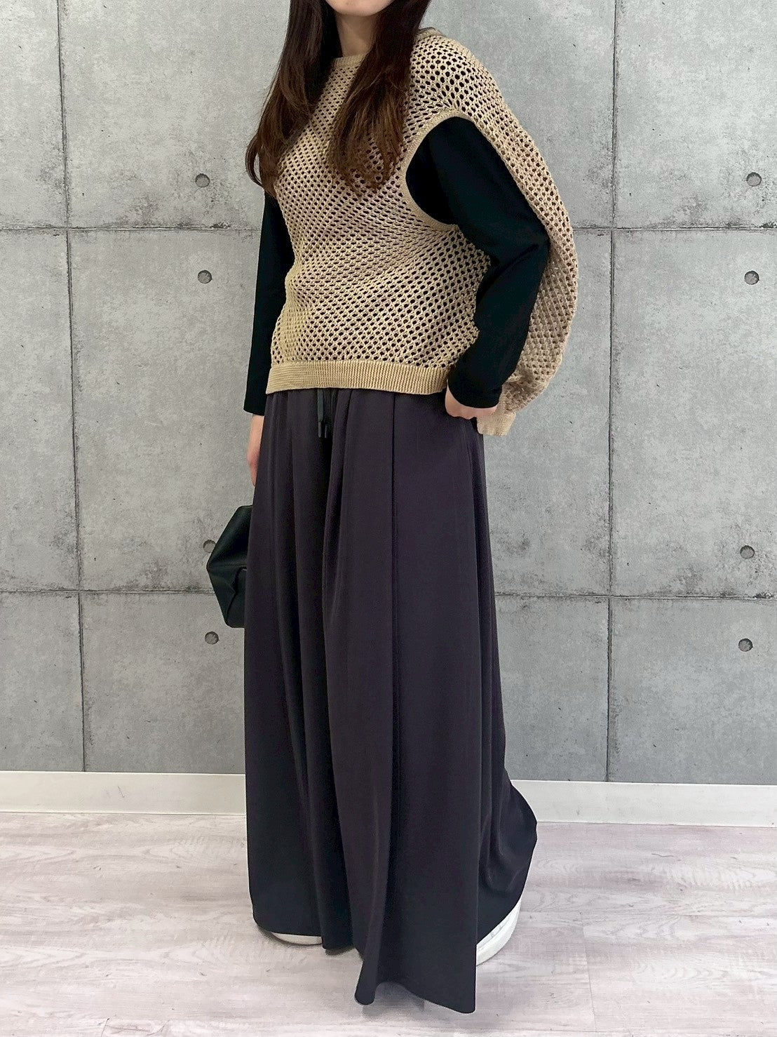 【ROSIEE】タック入りワイドイージーパンツ/R810315