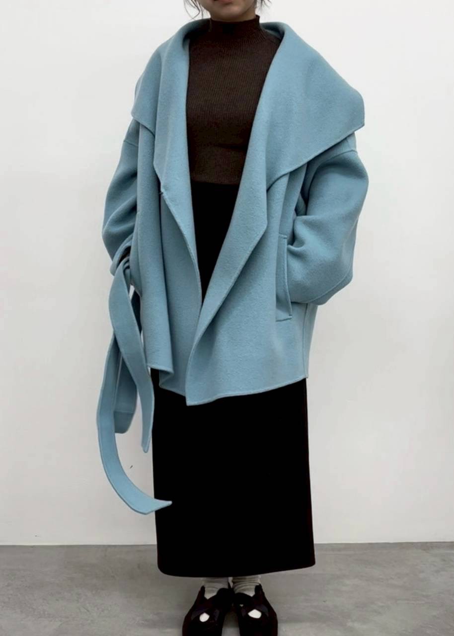 【CLOCHE】S140ウールオーバーシルエットコート/652-84501