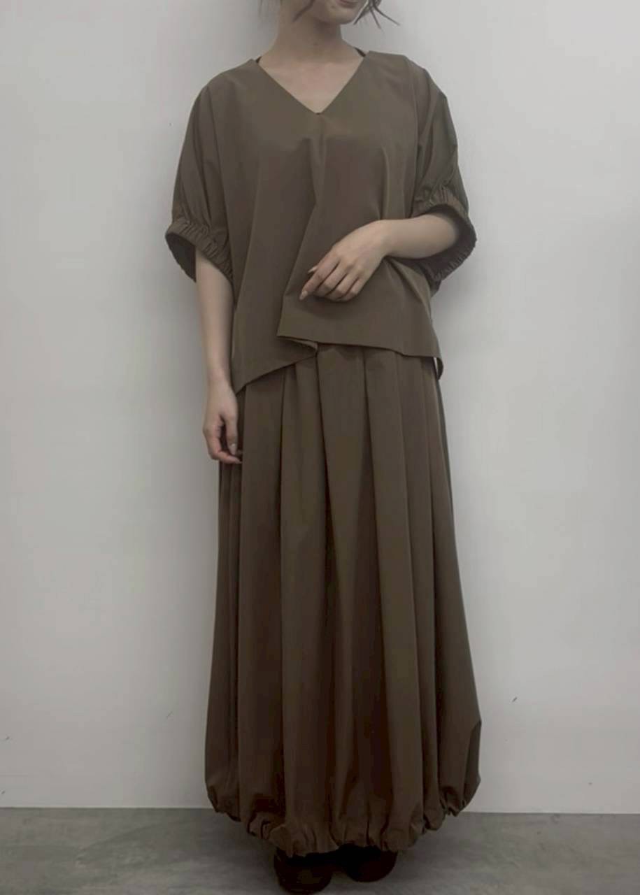 【CLOCHE】2WAYギャザースリーブプルオーバー/652-85596