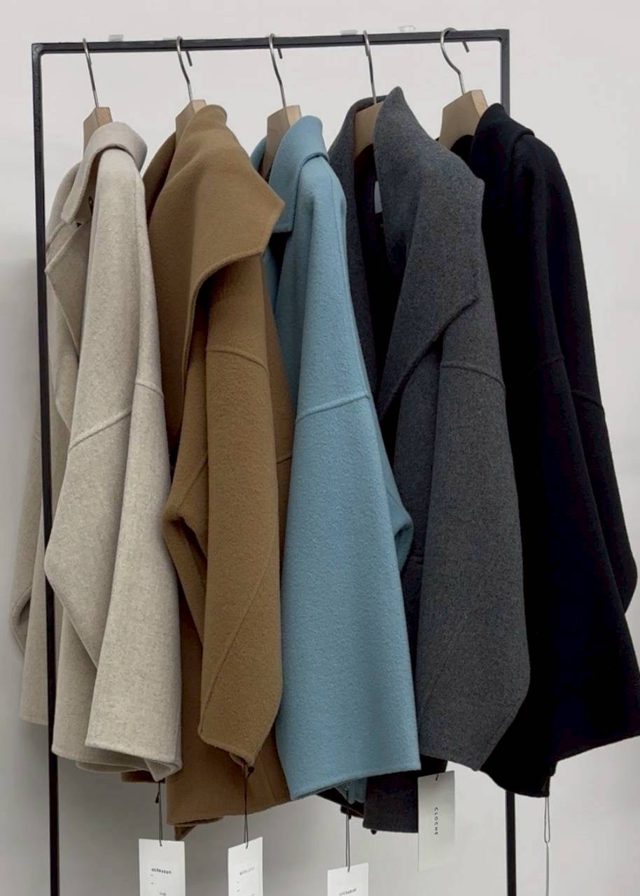 【CLOCHE】S140ウールオーバーシルエットコート/652-84501