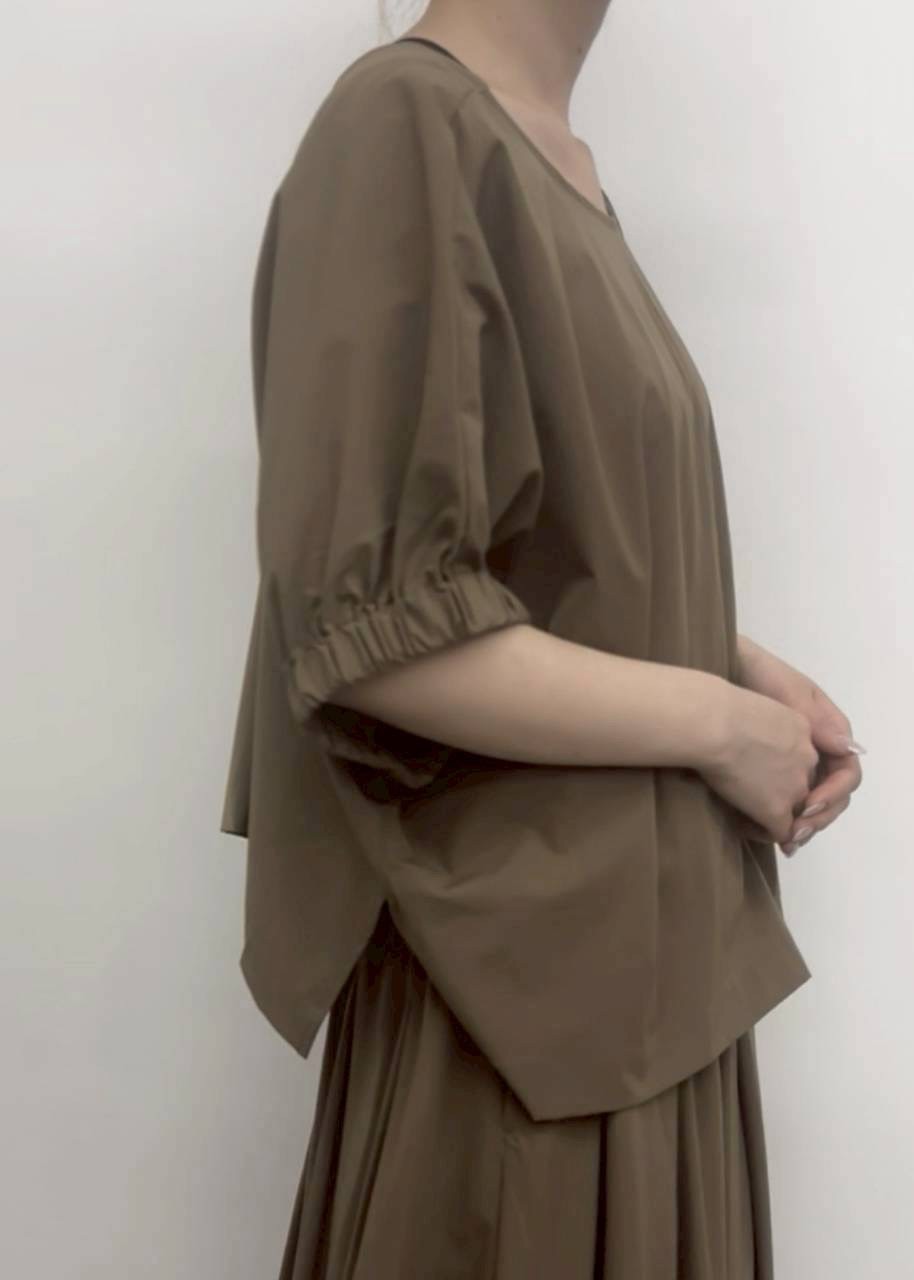 【CLOCHE】2WAYギャザースリーブプルオーバー/652-85596