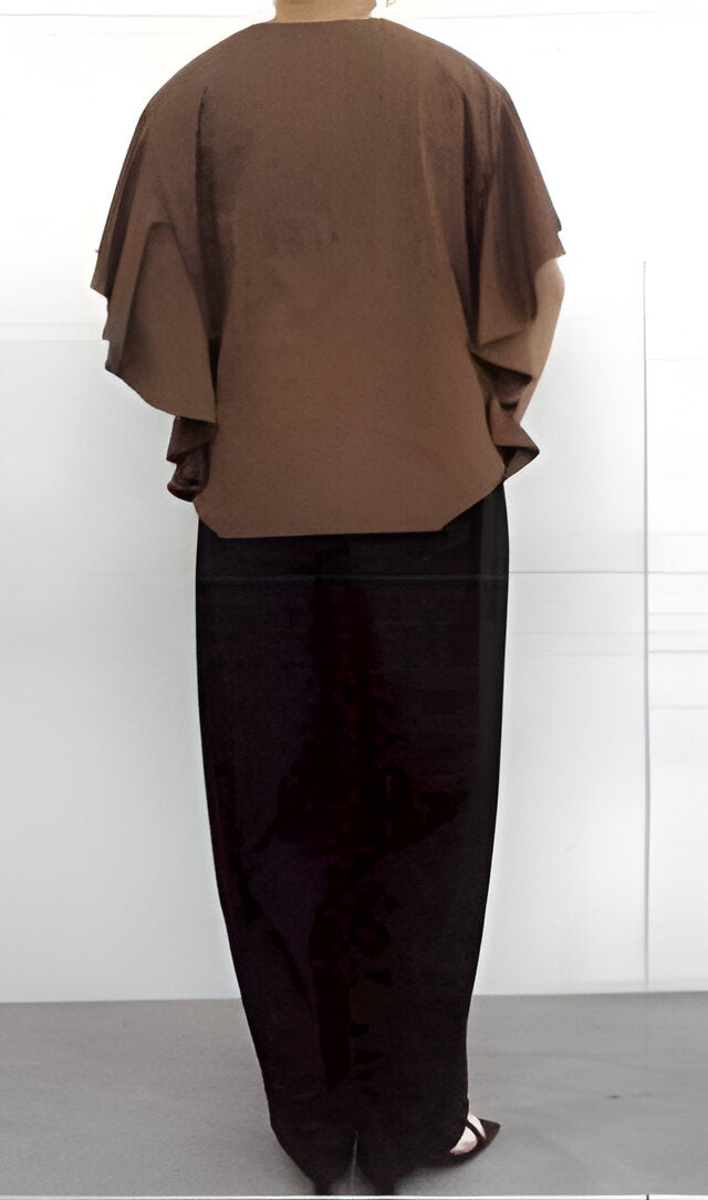 【CLOCHE】ロゴフリルスリーブプルオーバー/612-85736