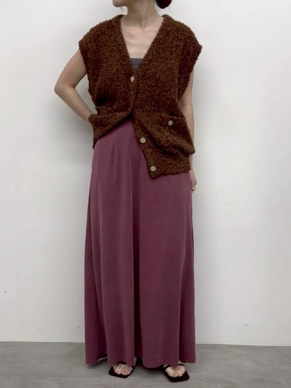 【CLOCHE】モダールジャージスカート/652-86513