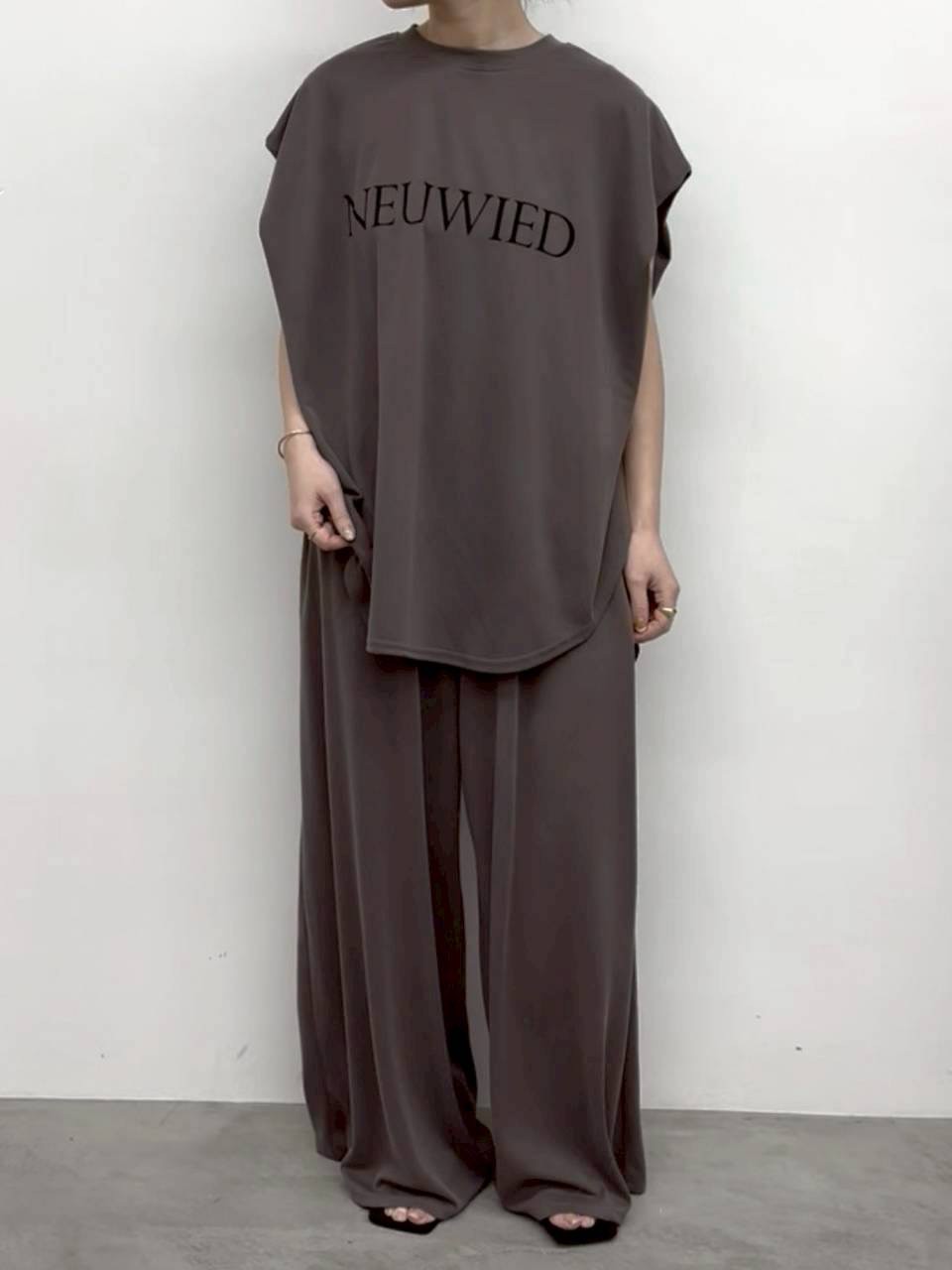 【CLOCHE】モダールジャージフロッキープリントT /652-85579