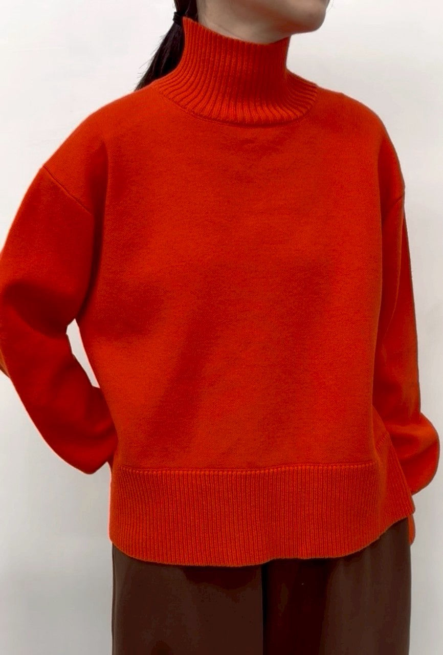 【CLOCHE】モチフワハイネックニット/552-85614、45285654