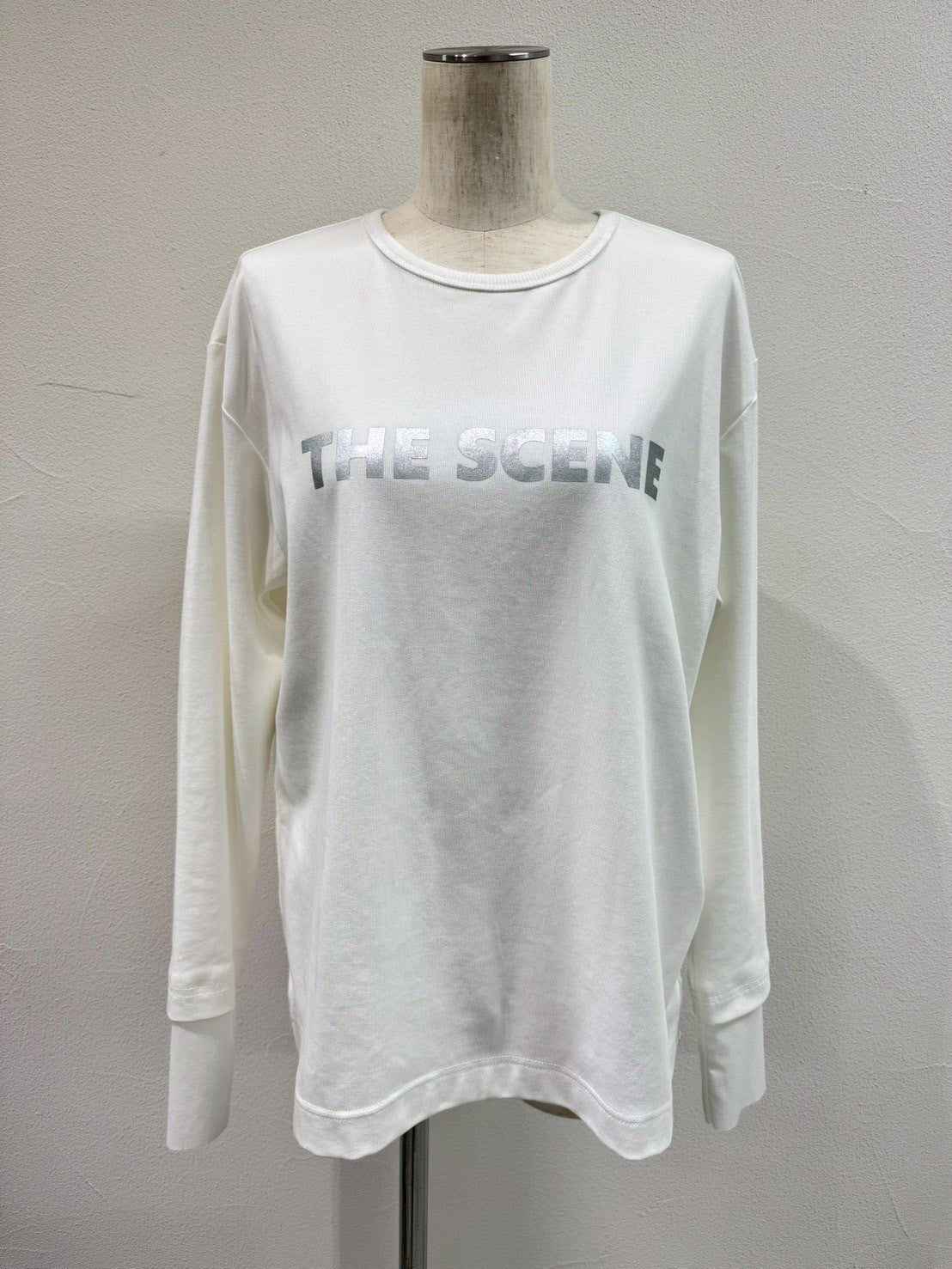 【CYAN TOKYO】チュールスリーブロゴL/S T/504362