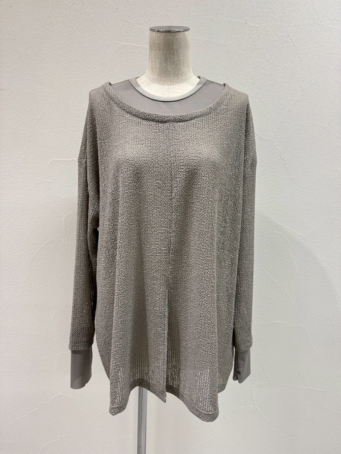 【CYAN TOKYO】チュールコンビフロントスリットトップス/504355