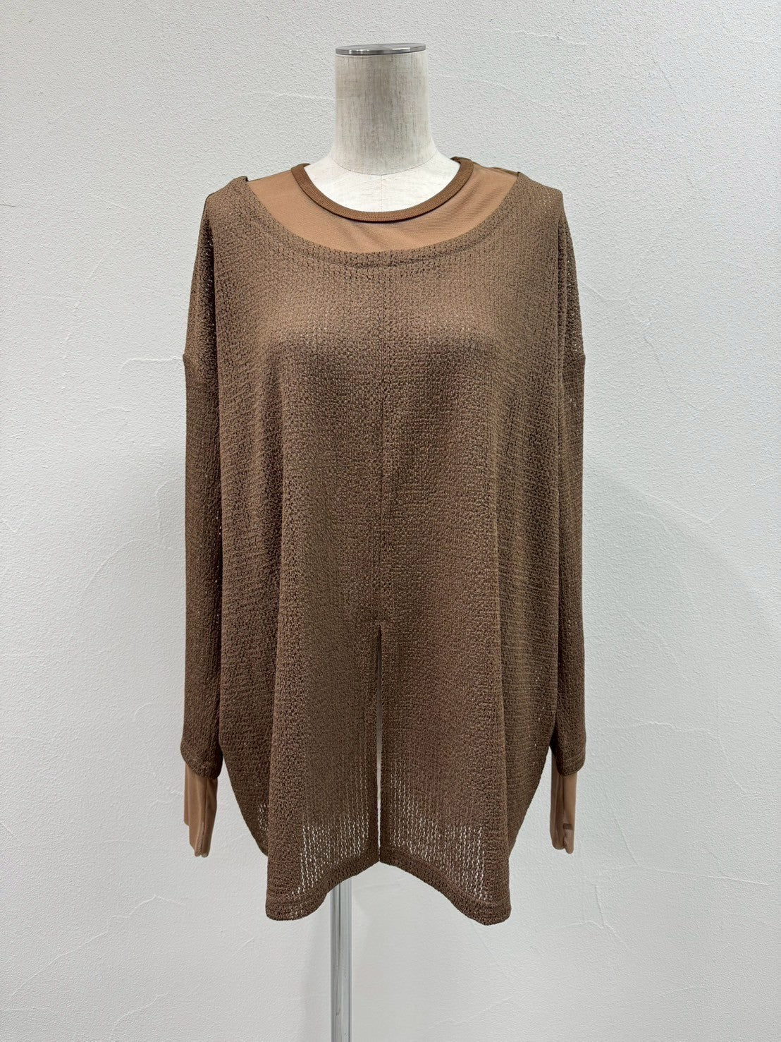 【CYAN TOKYO】チュールコンビフロントスリットトップス/504355