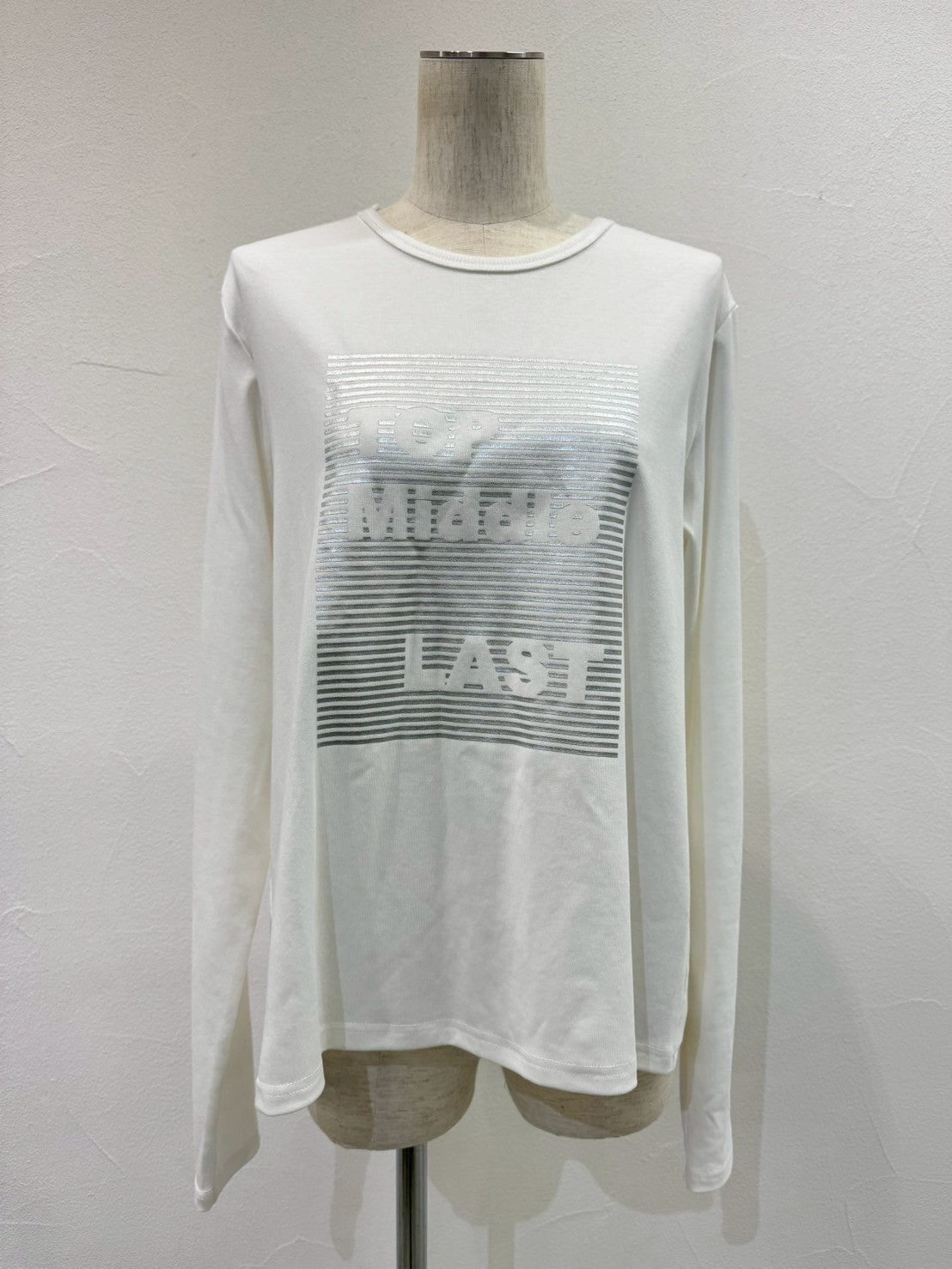 【CYAN TOKYO】バックギャザーロゴL/S T/507408