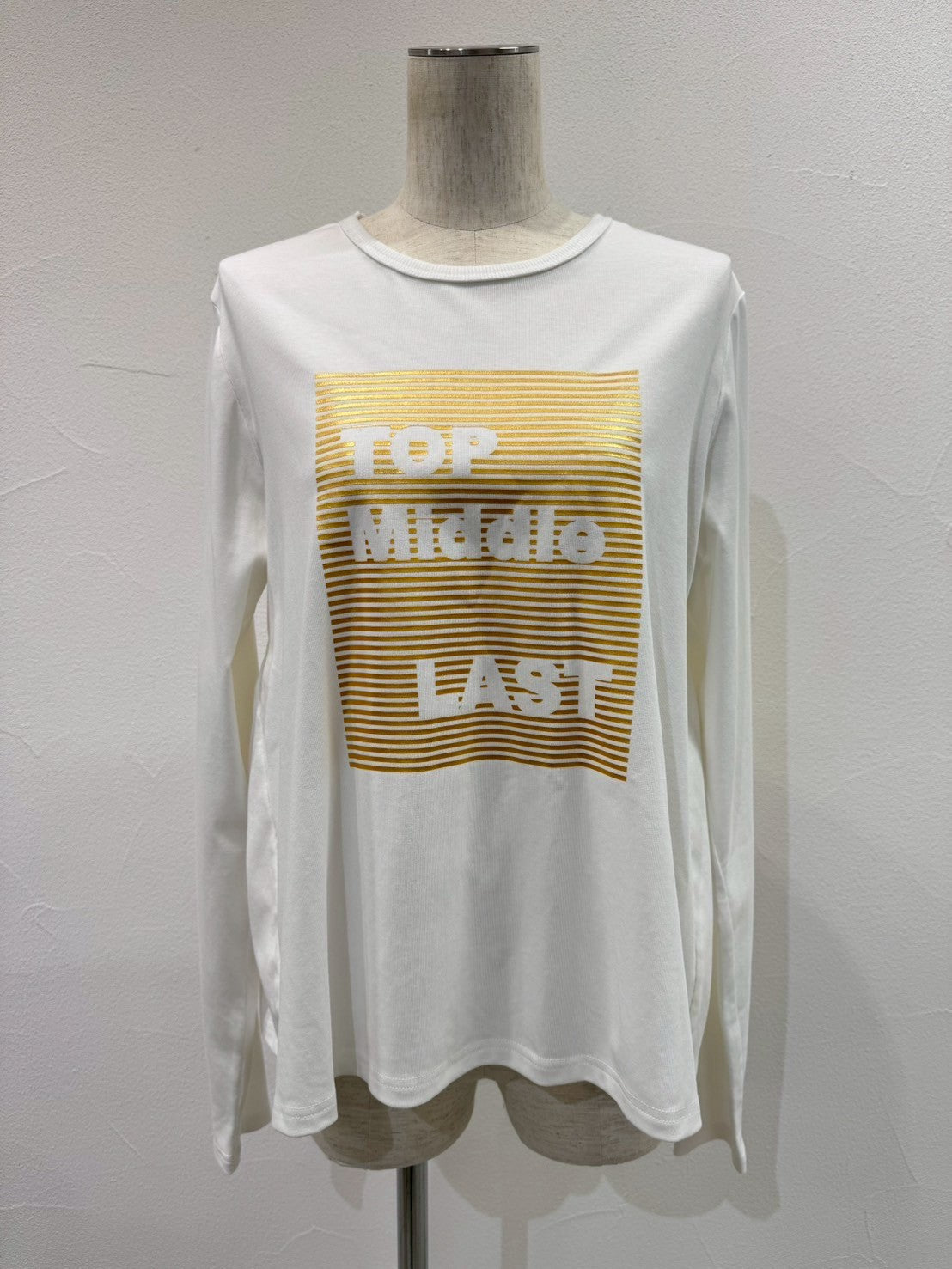 【CYAN TOKYO】バックギャザーロゴL/S T/507408