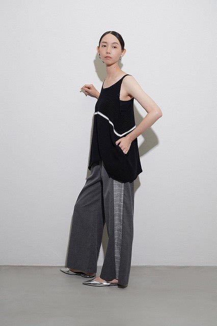 新品タグ付き　センソユニコ　慈雨 シュランケンチェック　パンツ　40 センソユニコ ≪慈雨≫ チェック柄ワイドパンツ - メルカリ