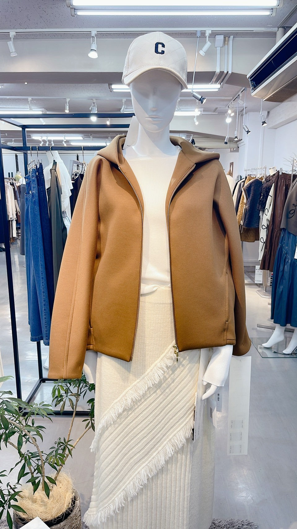 【PASSIONE】ボンディングパーカー/536410