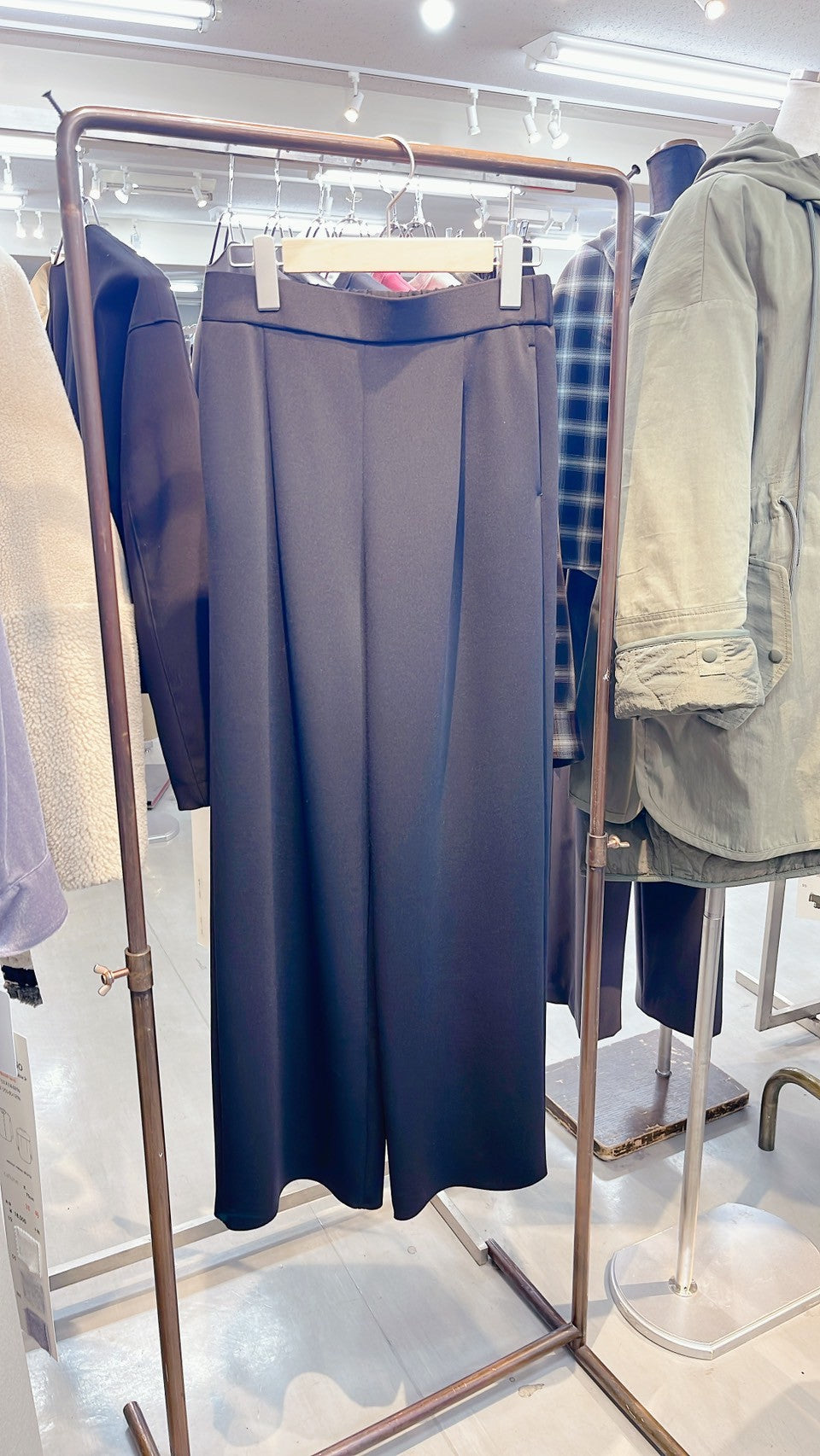 【cafune】ダブルニットイージーワイドパンツ/535632